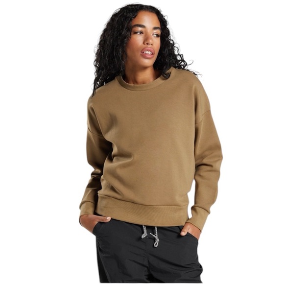 Champion Fleece Women’s Dark Tan/Brown Crewneck Sweatshirt XL NWT - Picture 1 of 7